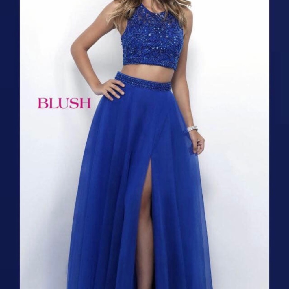 Royal blue prom dress